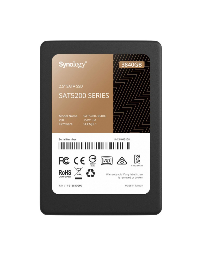 synology Dysk HDD SSD 3,84TB 2,5 7mm SAT5200-3840G główny