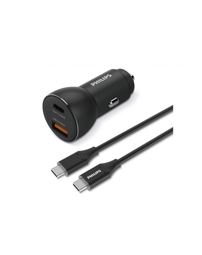 philips Ładowarka samochodowa USB-A + USB-C (z kablem USB-C) główny