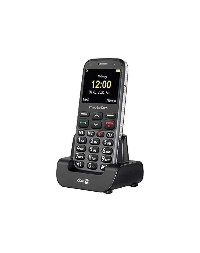 Doro Primo 368, Telefon komórkowy z dużymi przyciskami, graphit główny