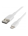 belkin Kabel PVC USB-A to Lightning 15cm White - nr 27