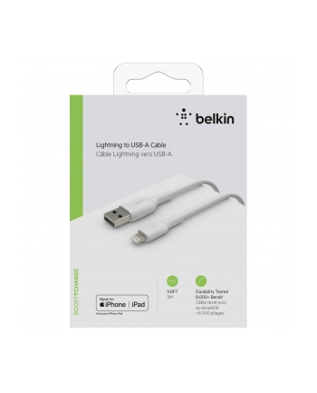 belkin Kabel PVC USB-A to Lightning 3m White