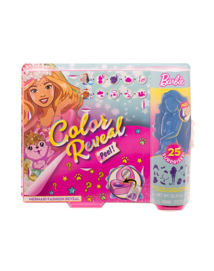 Lalka Barbie Kolorowa Niespodzianka Fantazja Syrenka GXV93 MATTEL główny