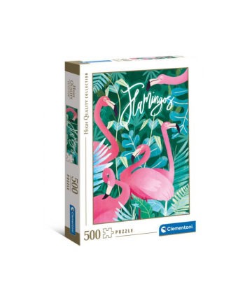 Clementoni Puzzle 500el Fantastyczne zwierzęta Flamingi 35101