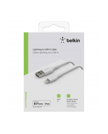 belkin Kabel PVC USB-A to Lightning 3m White