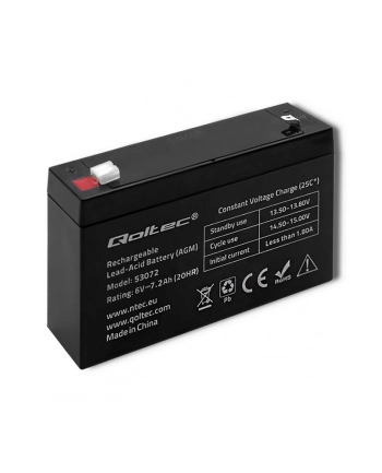 qoltec Akumulator AGM 6V 7.2Ah
