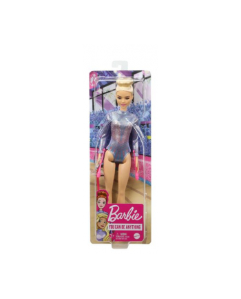 Lalka Barbie Kariera Gimnastyczka artystyczna blondynka GTN65 DVF50 MATTEL