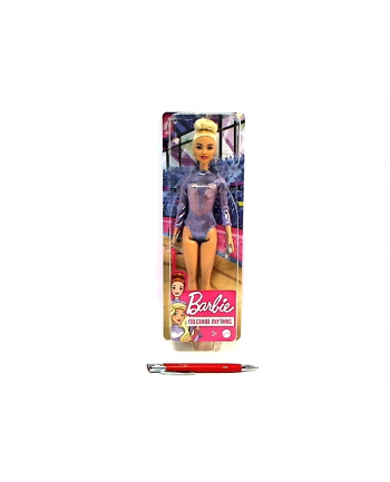 Lalka Barbie Kariera Gimnastyczka artystyczna blondynka GTN65 DVF50 MATTEL