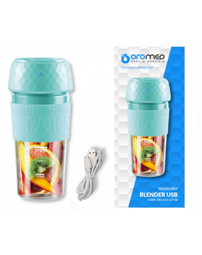 oro-med Blender ręczny ORO-JUICER CUP Miętowy główny