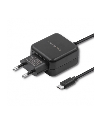 qoltec Ładowarka sieciowa 5V | 2.4A | 12W | Micro USB | Czarna