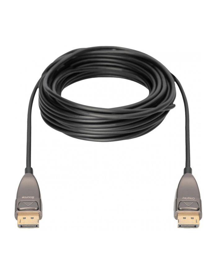 assmann electronic ASSMANN DisplayPort AOC Hybrid-fiber connection cable M/M 30m UHD 8K60Hz CE gold bl główny