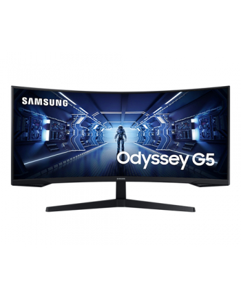 SAMSUNG LC34G55TWWR Odyssey G5 34inch 21:9 UWQHD 3440x1440 250cm/m2 3000:1 1ms 165Hz 1.000R DP HDMI Kolor: CZARNY