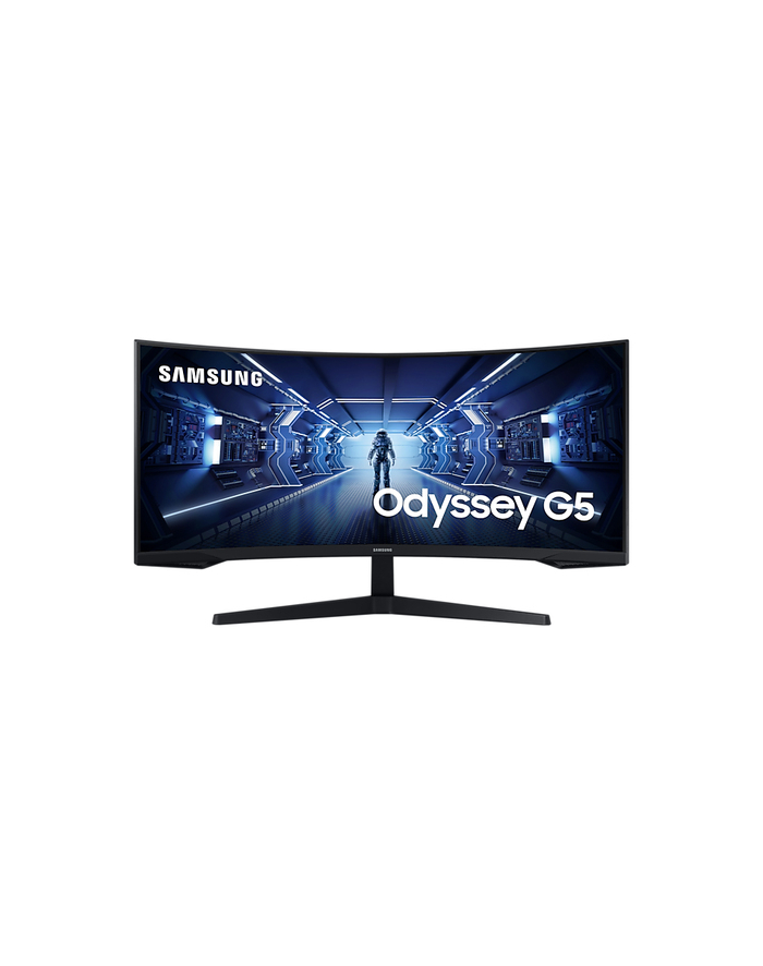 SAMSUNG LC34G55TWWR Odyssey G5 34inch 21:9 UWQHD 3440x1440 250cm/m2 3000:1 1ms 165Hz 1.000R DP HDMI Kolor: CZARNY główny
