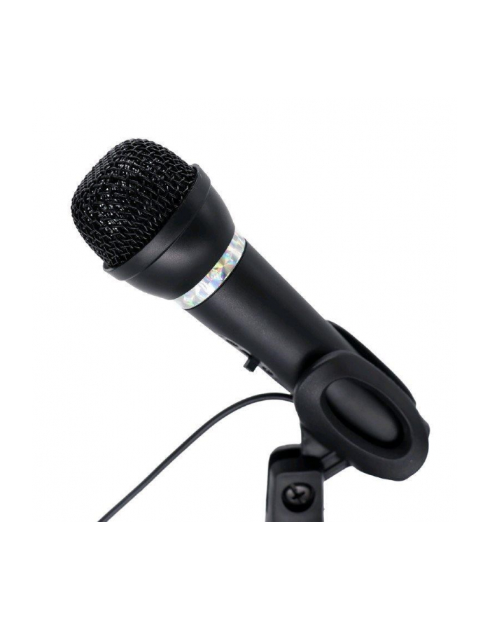 GEMBIRD Condenser microphone with desk-stand Kolor: CZARNY główny