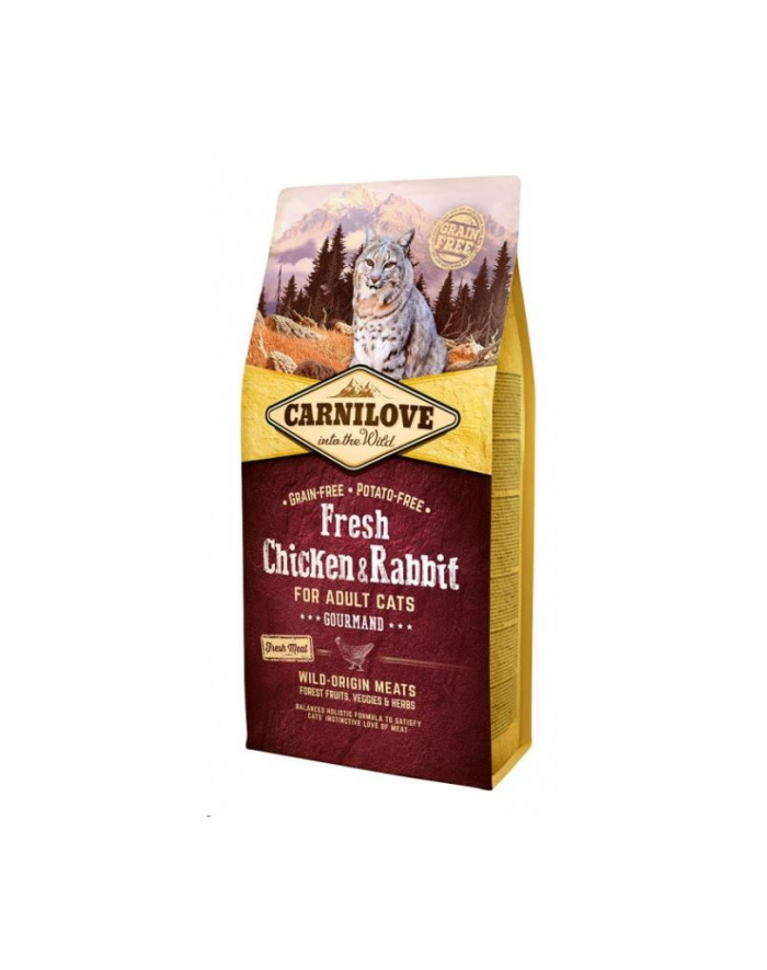 brit CARNILOVE CAT FRESH CHICKEN ' RABBIT GOURMAND 6KG główny