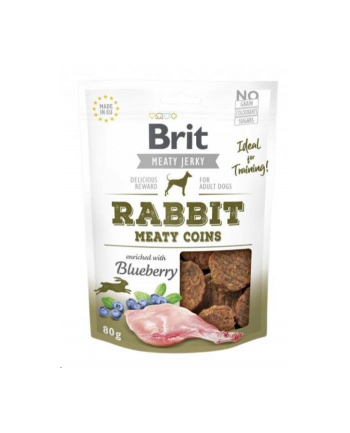BRIT JERKY Rabbit Meaty Coins 80g nr 1