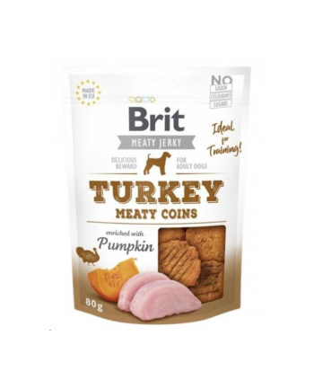 BRIT JERKY Turkey Meaty COINS 80g