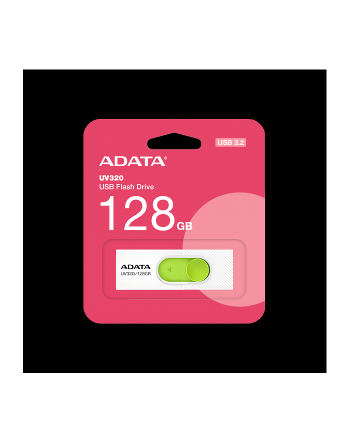 ADATA FLASHDRIVE UV320 128GB USB31 White-Green główny