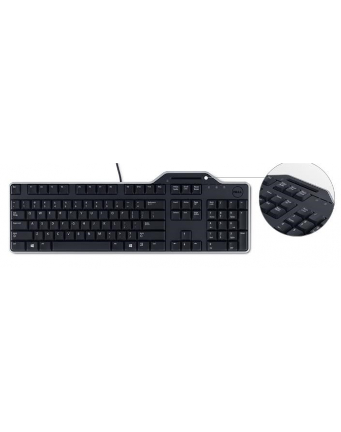 Klawiatura Dell KB-813 Smartcard Reader USB Keyboard Black główny