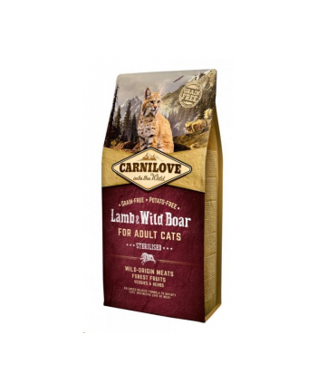 brit CARNILOVE CAT LAMB'WILD BOAR STERILISED 6KG