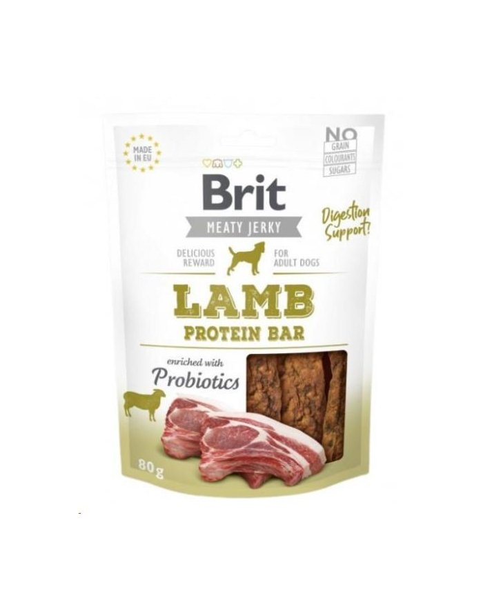 BRIT JERKY Lamb Protein Bar 80g główny