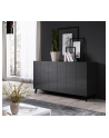 cama meble Komoda 2D REJA grafit połysk/ grafit połysk - nr 4