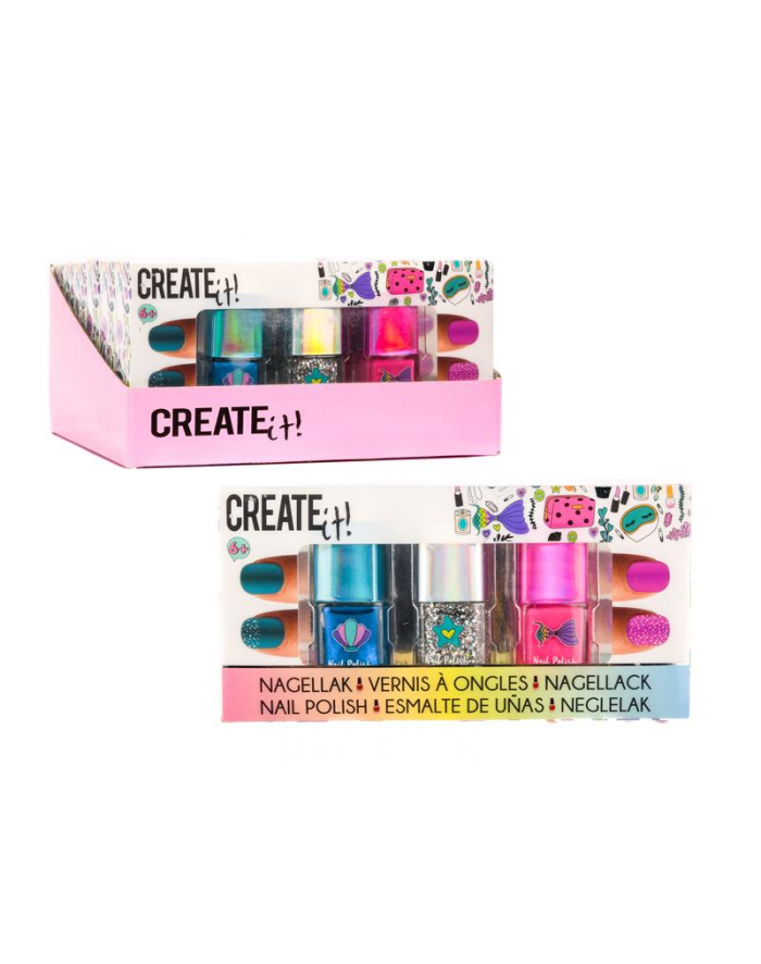 CREATE IT! lakier do paznokci Mermaid 3pak 84134 główny