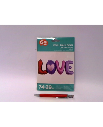 godan Balon foliowy litery LOVE 74cm BF-LTLV 42914