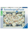 ravensburger RAV puzzle 1500 Mapa z fant. zwierzętami 160037 - nr 2