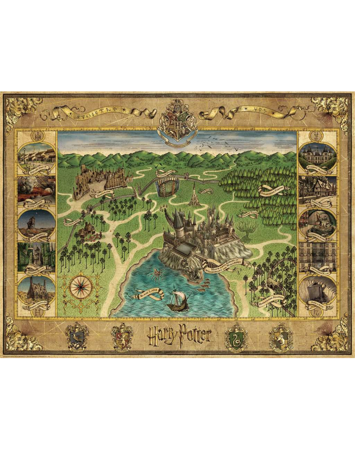 ravensburger RAV puzzle 1500 Mapa Hogwartu 165995 główny