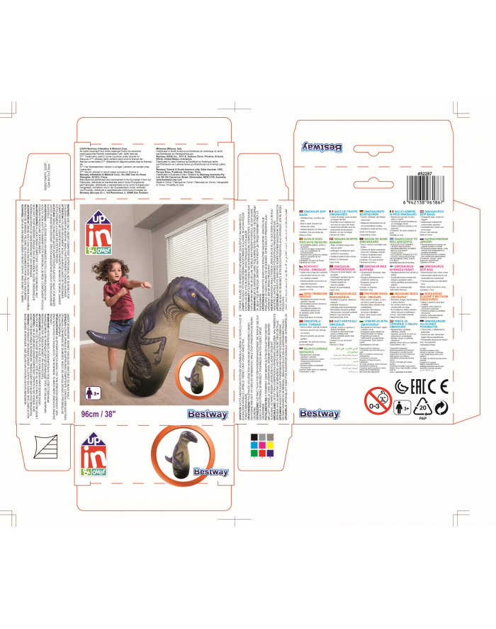 bestway Odbijaki dmuchane stojące 91cm Dino B52287 61867 główny