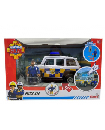 Strażak Sam Jeep policyjny z figurką Malcolm Simba