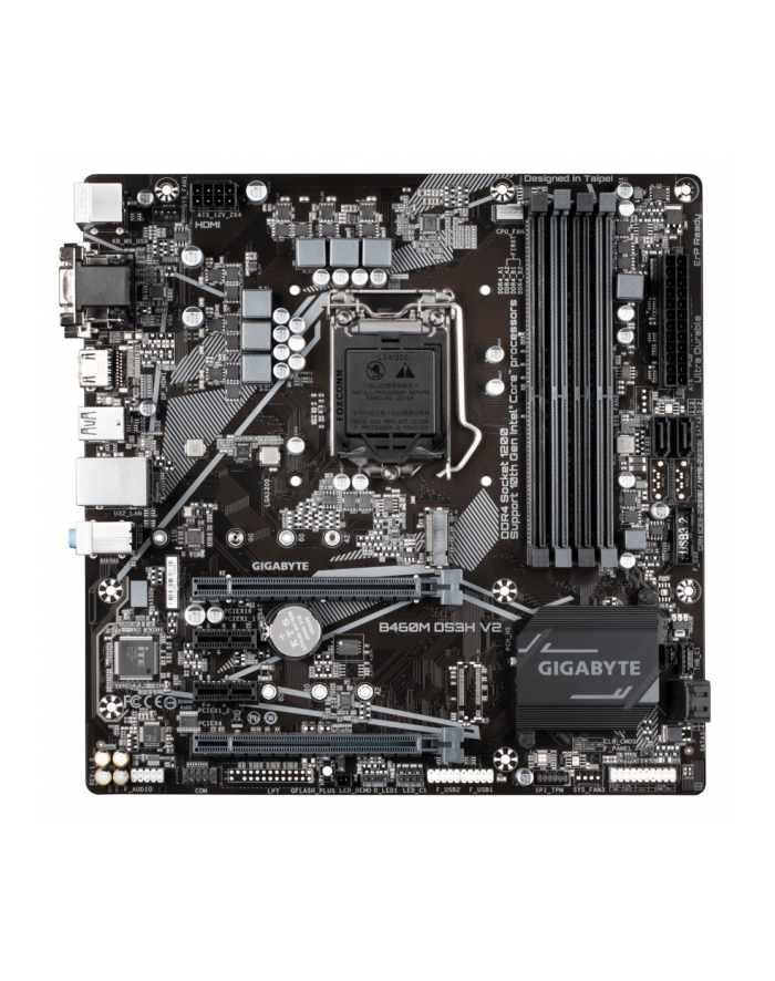 gigabyte Płyta główna B460M DS3H V2 s1200 4DD R4 HDMI/DVI/D-SUB M.2 mATX główny