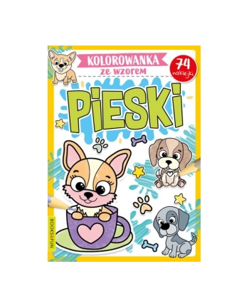 booksandfun Kolorowanka ze wzorem. Pieski. Books and fun
