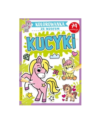 booksandfun Kolorowanka ze wzorem. Kucyki. Books and fun