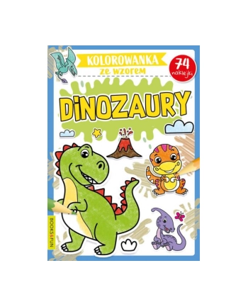 booksandfun Kolorowanka ze wzorem. Dinozaury. Books and fun