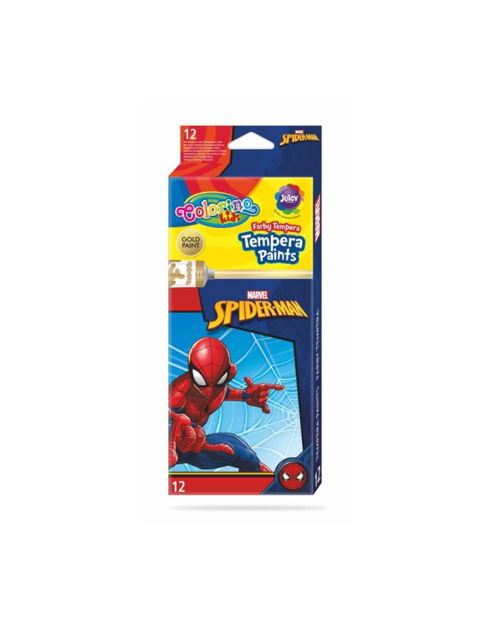 patio Farby tempera 12 kolorów  w tubach 12 ml Spiderman Colorino Kids 91840 główny