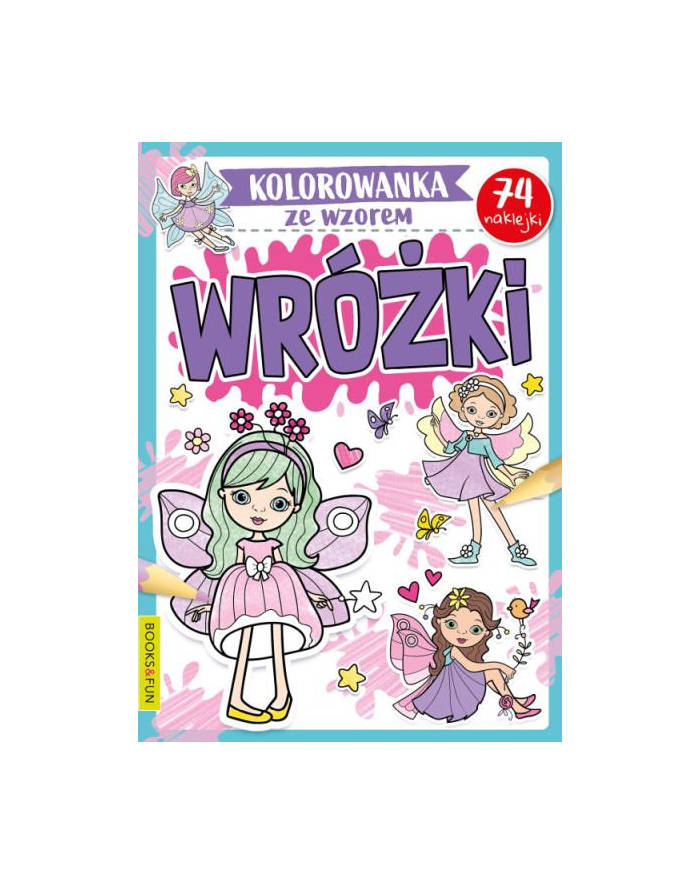 booksandfun Kolorowanka ze wzorem. Wróżki. Books and fun główny