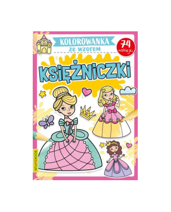 booksandfun Kolorowanka ze wzorem. Księżniczki. Books and fun