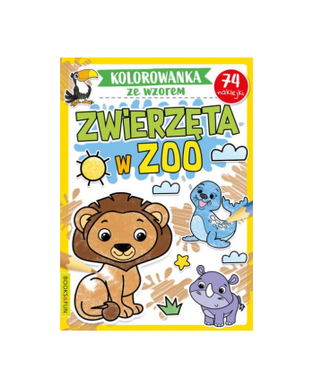 booksandfun Kolorowanka ze wzorem. Zwierzaki w ZOO. Books and fun