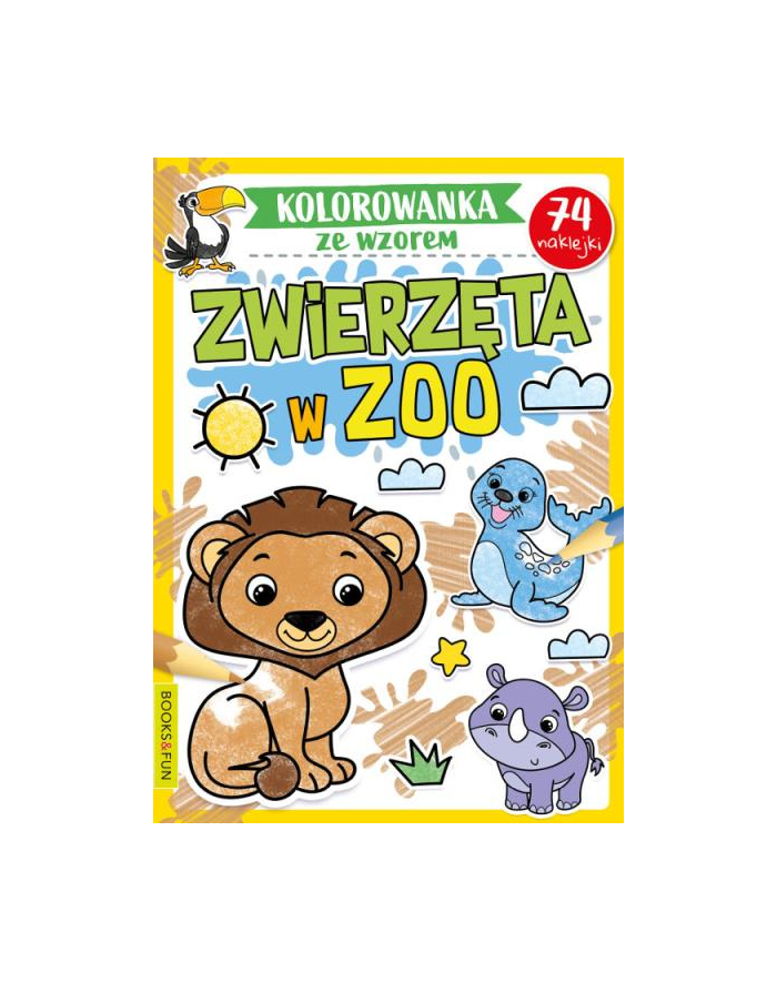 booksandfun Kolorowanka ze wzorem. Zwierzaki w ZOO. Books and fun główny