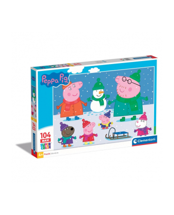 Clementoni Puzzle 104el Maxi Peppa Pig. Świnka Peppa 23752