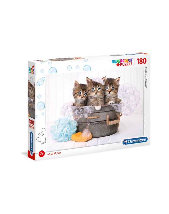 Clementoni Puzzle 180el Trzy śliczne kociaki. Lovely kittens 29109 główny