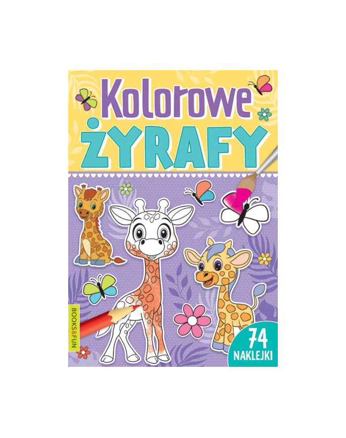 booksandfun Książeczka Kolorowe żyrafy. Books and fun główny