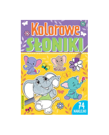 booksandfun Książeczka Kolorowe słoniki. Books and fun