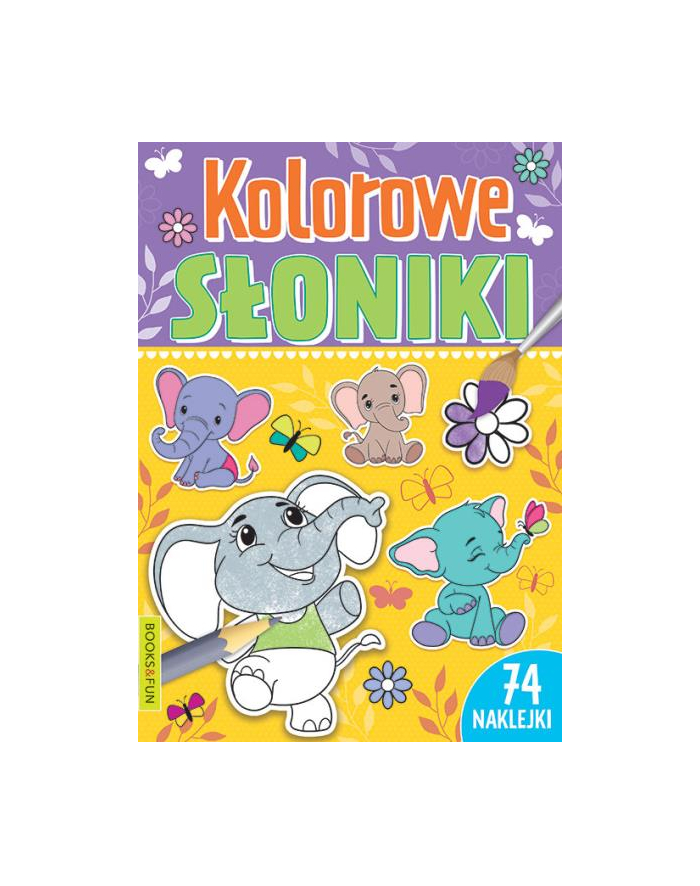 booksandfun Książeczka Kolorowe słoniki. Books and fun główny