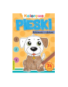 booksandfun Książeczka Kolorowe pieski. Kolorowanie z cyferkami Books and fun - nr 1
