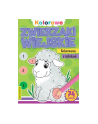 booksandfun Książeczka Kolorowe zwierzaki wiejskie. Kolorowanie z cyferkami. Books and fun - nr 1