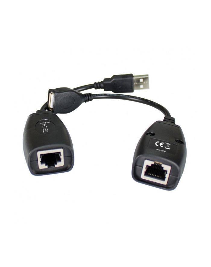 TECHLY Przedłużacz Extender USB do 50m po kablu sieciowym RJ45 główny