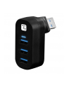 TECHLY 3-Portowy Mini Hub USB 3.0 z Obrotowym Wtykiem USB - nr 13