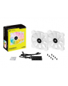 CORSAIR SP140 RGB ELITE White 140mm RGB LED Fan with AirGuide Dual Pack - nr 25